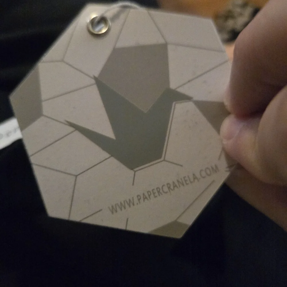 Paper Crane Black Floral Mesh Sleeve Tunic Dress S - Picture 9 of 10